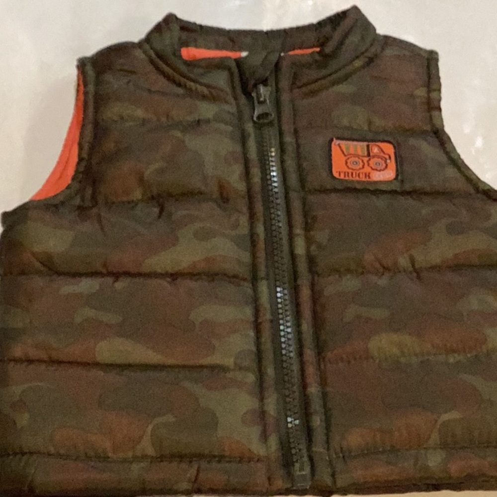 Healthtex Camouflage Vest with Orange Accents